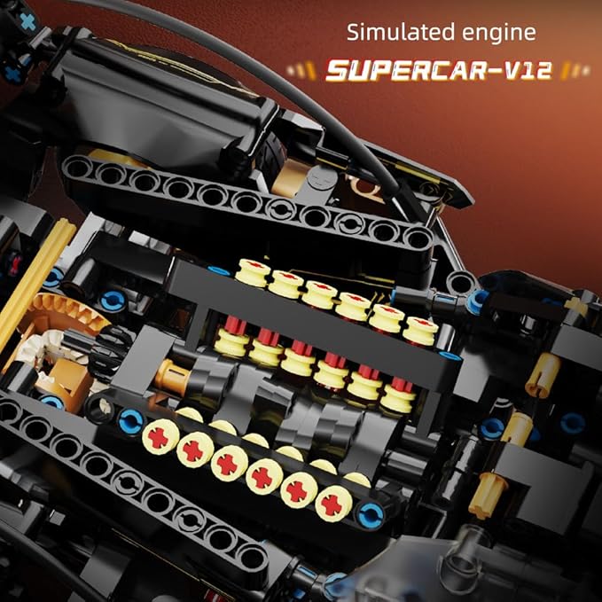 Mesiondy Sports Car Building Blocks Toys Boys or Adults Kits,1:14 MOC Building Set Raceing Car Model,Cars for Boys Age 12-16 8-14