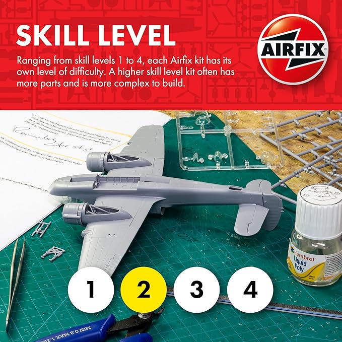 Airfix Quickbuild Airfix Vintage Classics Bren Gun Carrier & 6 PDR Anti-Tank Gun 1:76 Military Ground Vehicles Plastic Model Kit A01309V, Multicolor