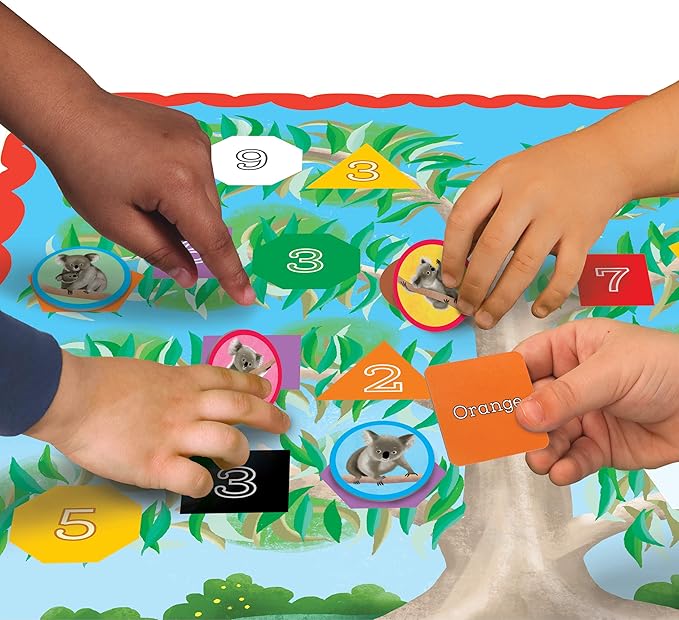 eeBoo: Koala Bounce Board Game, Develops Shape and Number Recognition for Children, a Basic Skills Board Game, Great for Ages 3 and up