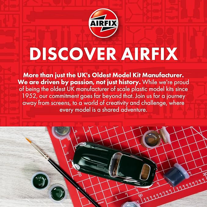 Airfix Quickbuild Airfix Vintage Classics Bren Gun Carrier & 6 PDR Anti-Tank Gun 1:76 Military Ground Vehicles Plastic Model Kit A01309V, Multicolor